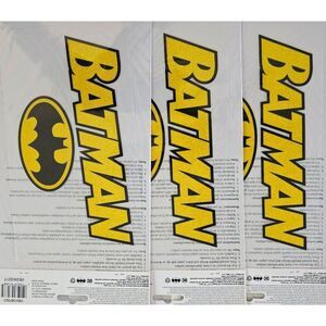 Set of 3 Batman Logo Iron-On Transfer Decal For Fabric & Crafts